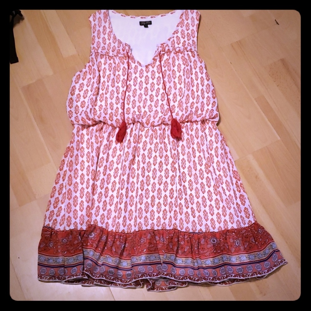 Tassled sleeveless dress